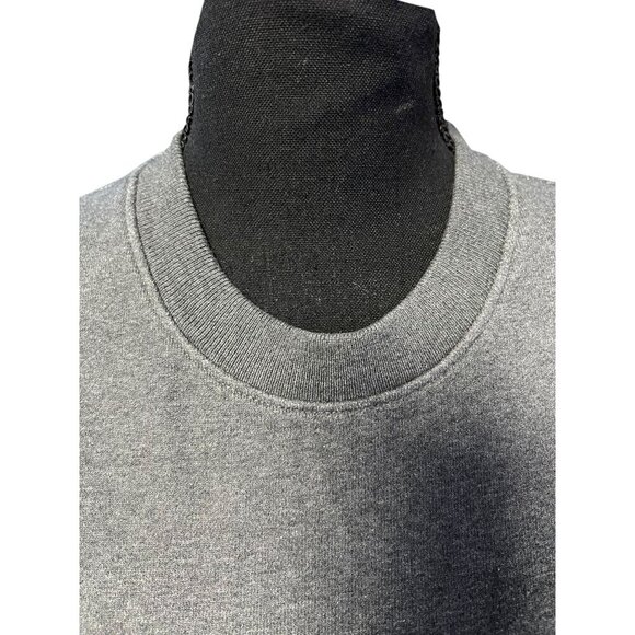 EVERLANE CREWNECK SWEATERSHIRT UNISEX SMALL DARK GREY ORGANIC COTTON SCANDINAVIA - Picture 4 of 6